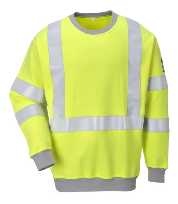 FR72 Flame Resistant Anti-static Hi-Vis Sweatshirt